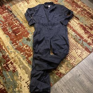 Bulwark Protective Apparel BLACK Excel Fire Resistant Coverall Size 54 One Piece